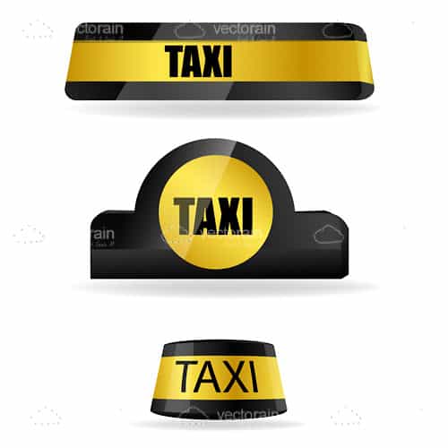 Realistic Taxi Tags